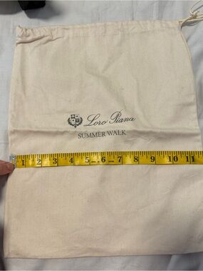 Loro Piana Canvas Drawstring Dust Bag - Natural Cream